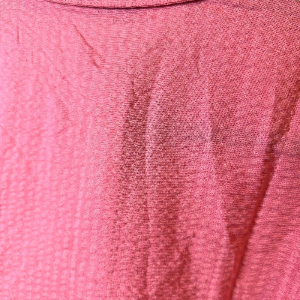 NWT Harshman Women’s Darcy Rose Pink Seersucker Ruffle Blouse Top Oversized- - Picture 12 of 14